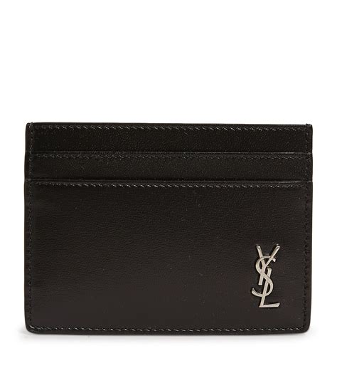 ysl leather card holder|YSL card holder for men.